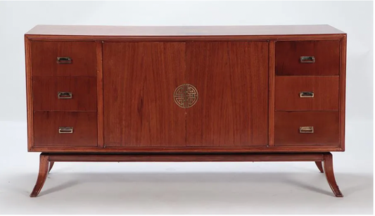 Walnut sideboard with fitted interior