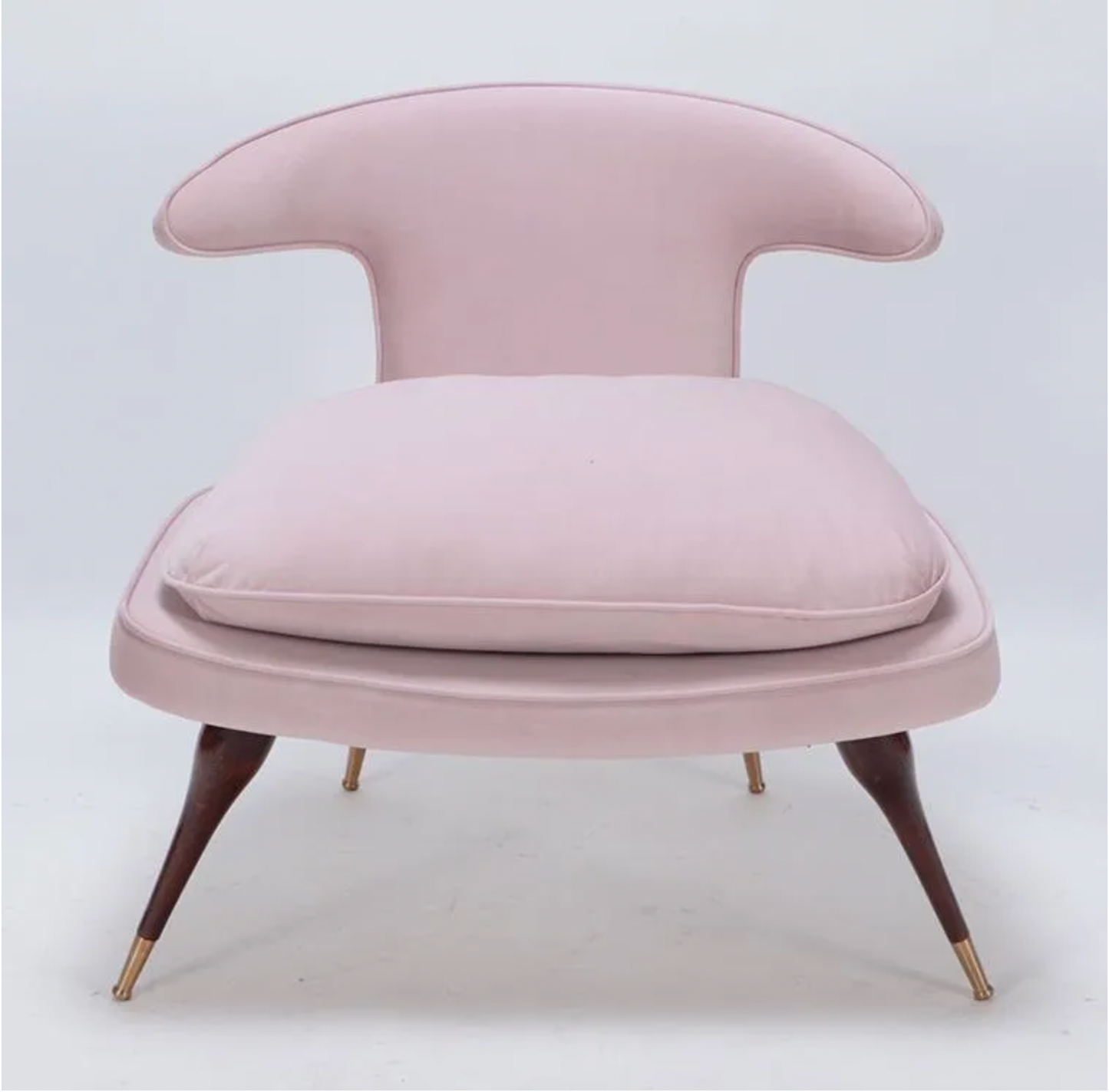 Upholstered slipper chair