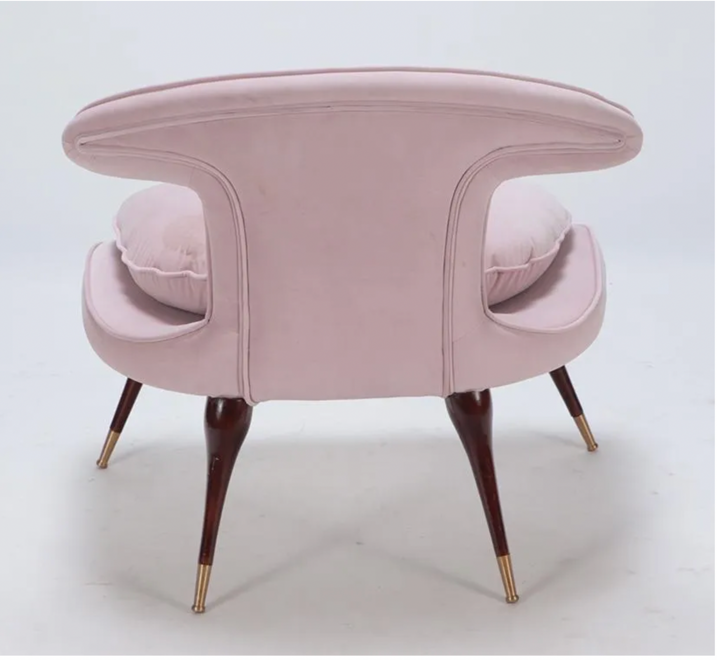 Upholstered slipper chair