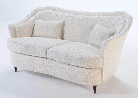 Two-seater sofa in the style of Gio Ponti