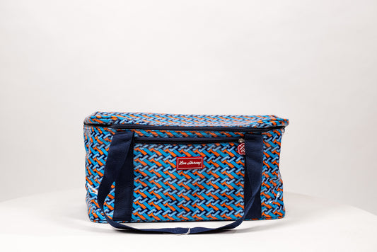 Weave Blue Orange Family Cooler