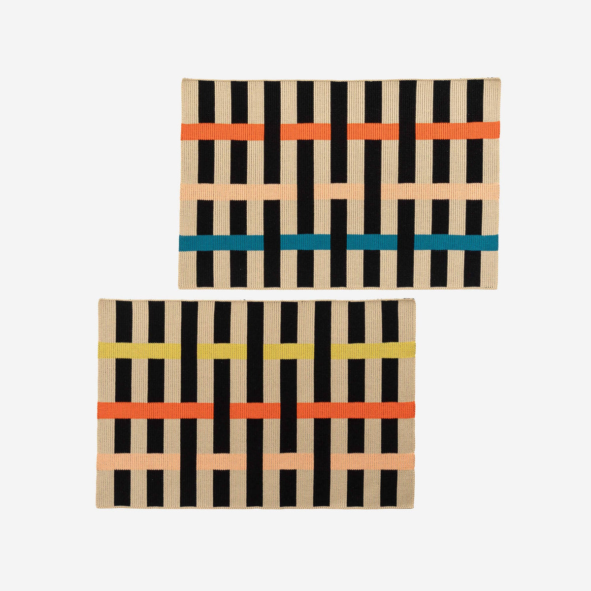 Ribbon Placemat Set: Black