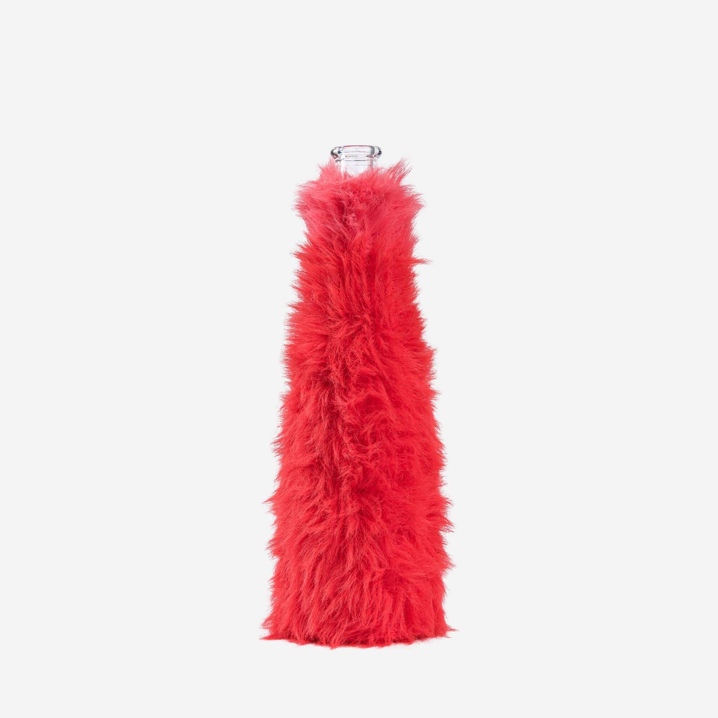 Faux Fur Bottle Sleeve: Poppy