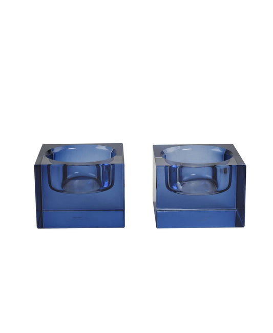 Refined Tea Light Holders: Blue