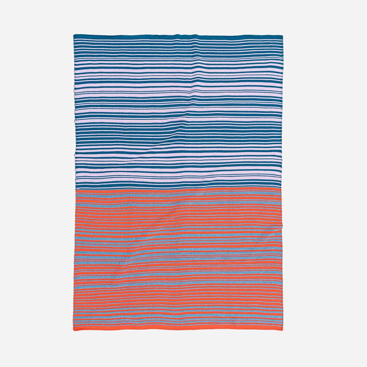 Retro Chenille Throw: Navy Stone Blue