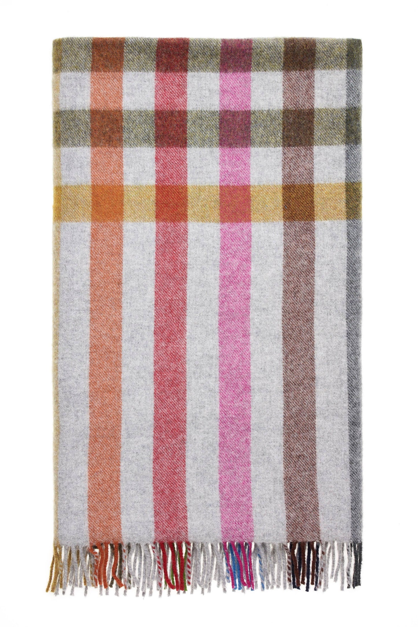 Henley Design Multicolor Merino Throw, Bronte Moon,: Gray
