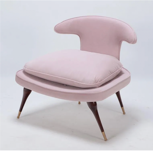 Upholstered slipper chair