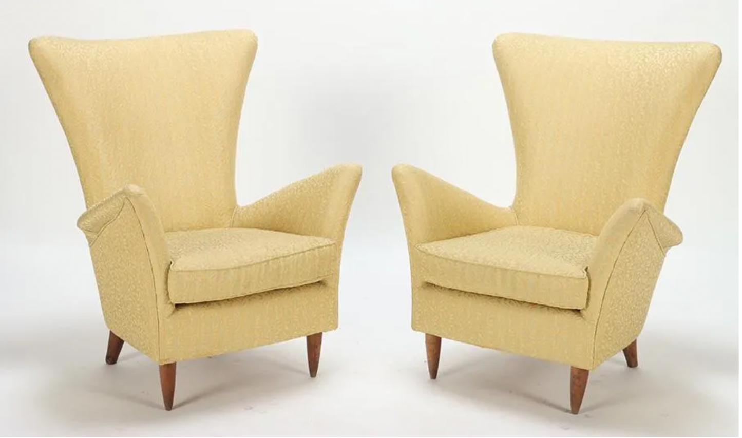 Pair of Italian armchairs attributed to Paolo Buffa