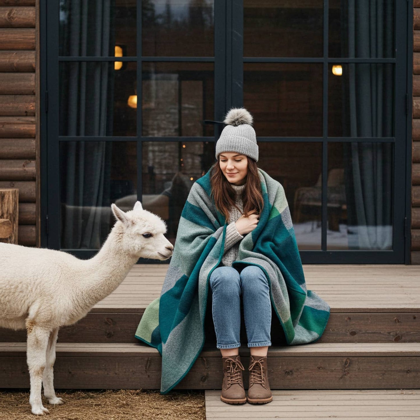NEW! Alpaca Throw Blanket - Alpine: Blanket     (70x90)