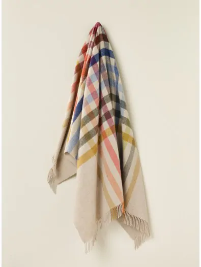 Henley Design Multicolor Merino Throw, Bronte Moon,: Gray