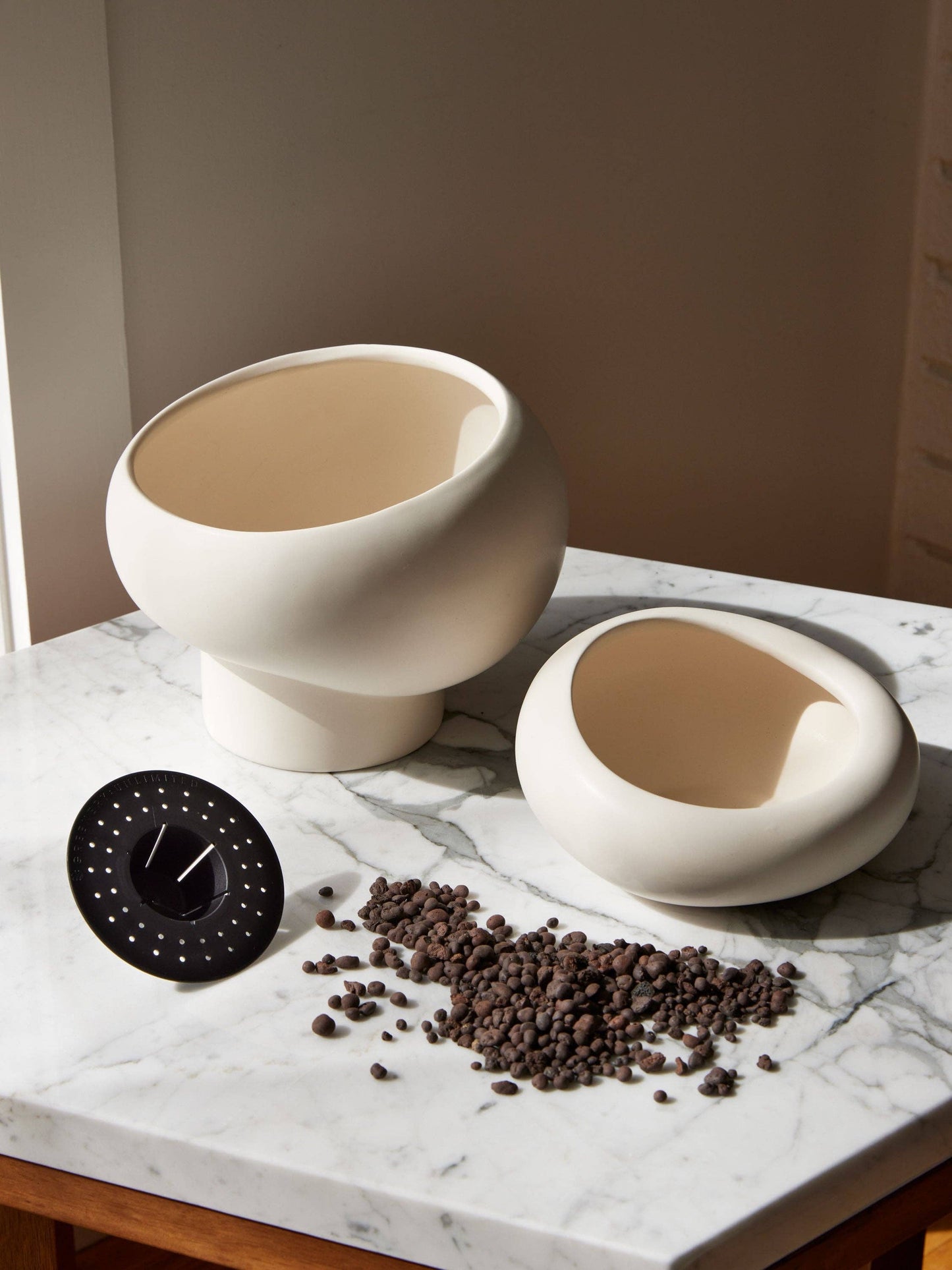 Light + Ladder: Fondra Self Watering Pot: Oxblood