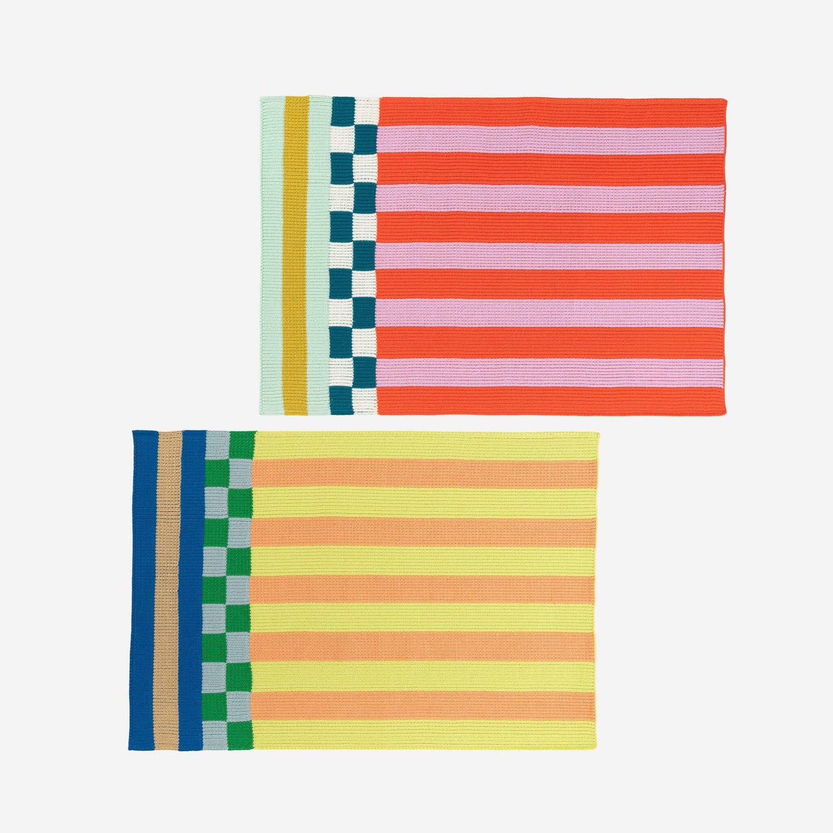 Pattern Patch Placemat Set: Rainbow