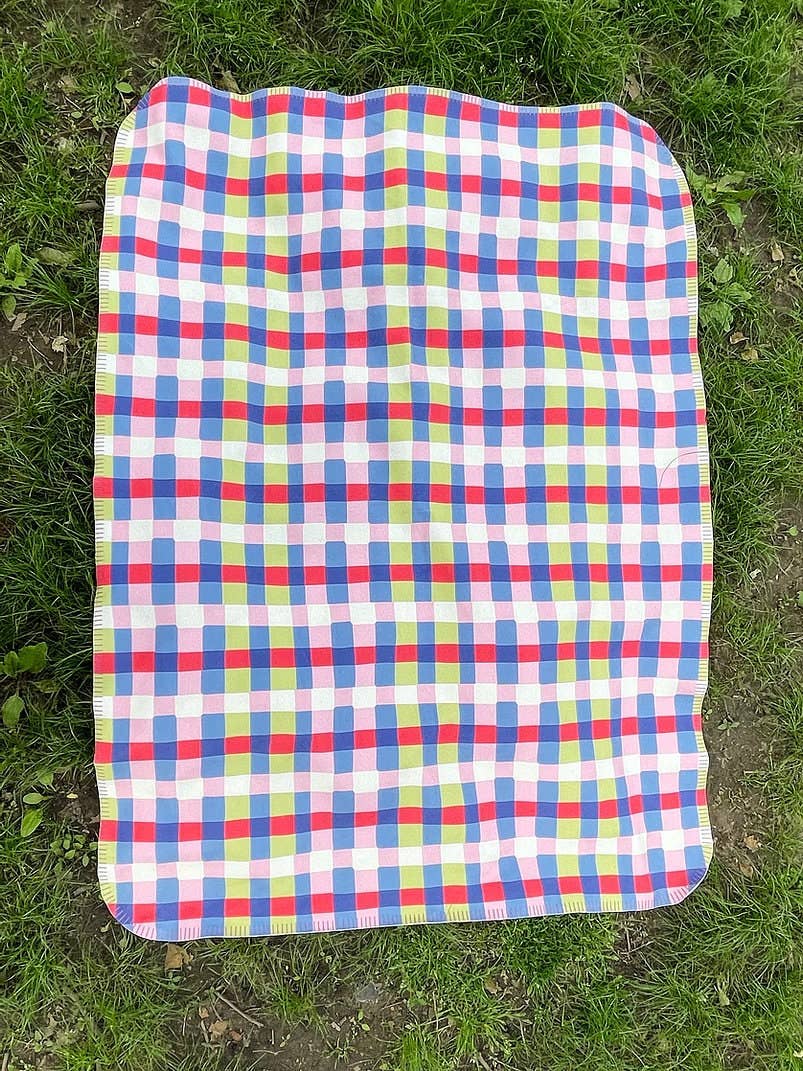 Wobbly Plaid Blanket