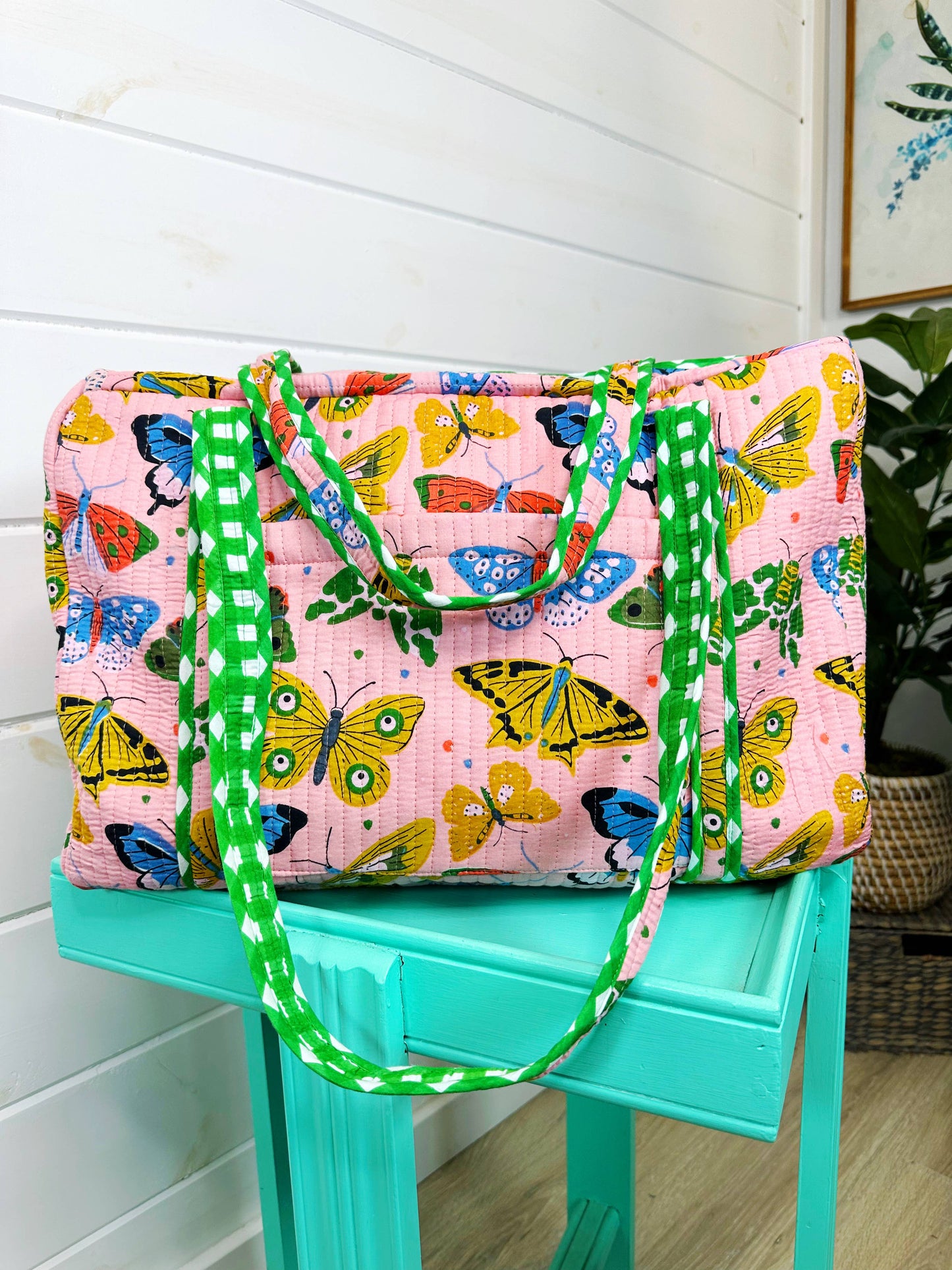 Quilted Duffle Weekender Bag | Overnight Travel Bag