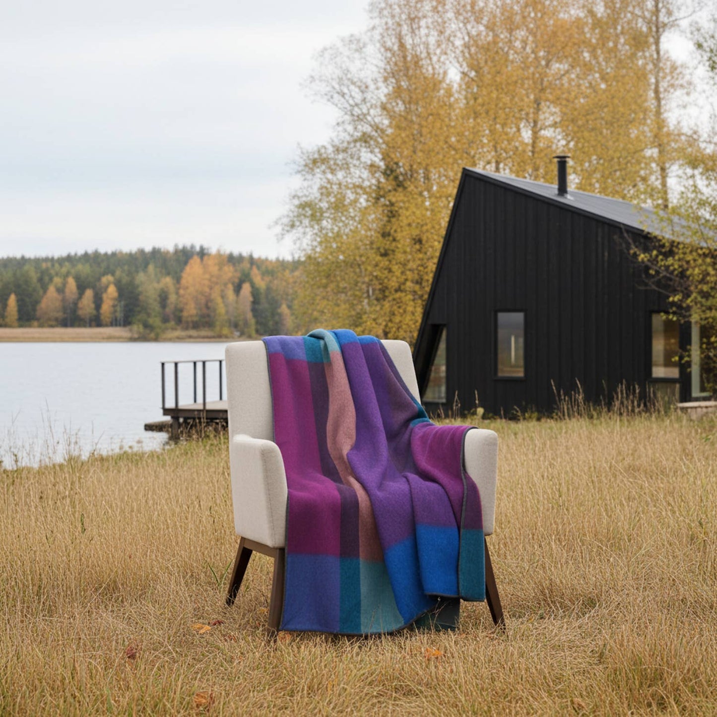 Alpaca Throw Blanket - Grapevine: Throw     (45x70)