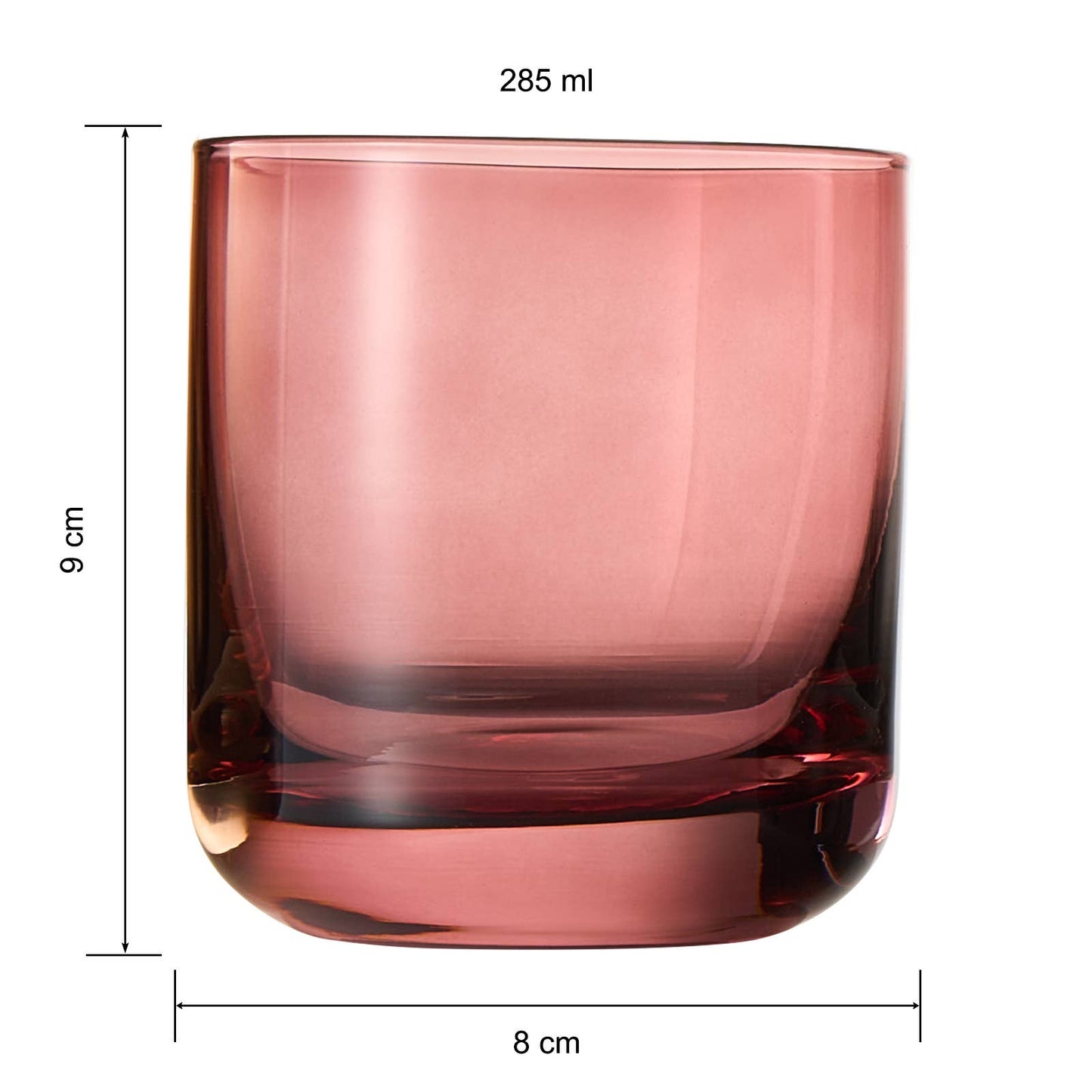 Khen Vintage Old-Fashioned Drinking Glasses Set of 6 | 9.6oz