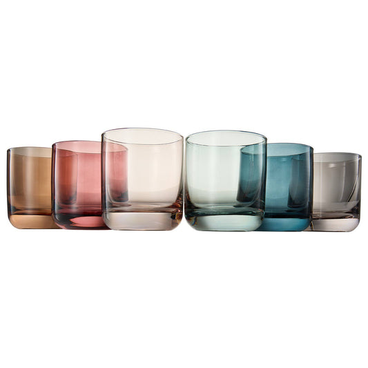 Khen Vintage Old-Fashioned Drinking Glasses Set of 6 | 9.6oz