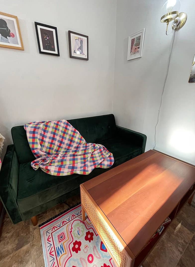 Wobbly Plaid Blanket