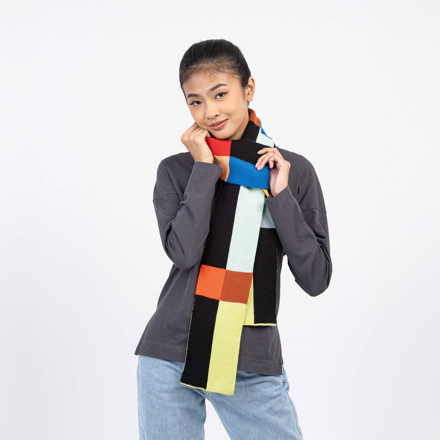 Chroma Skinny Scarf: White
