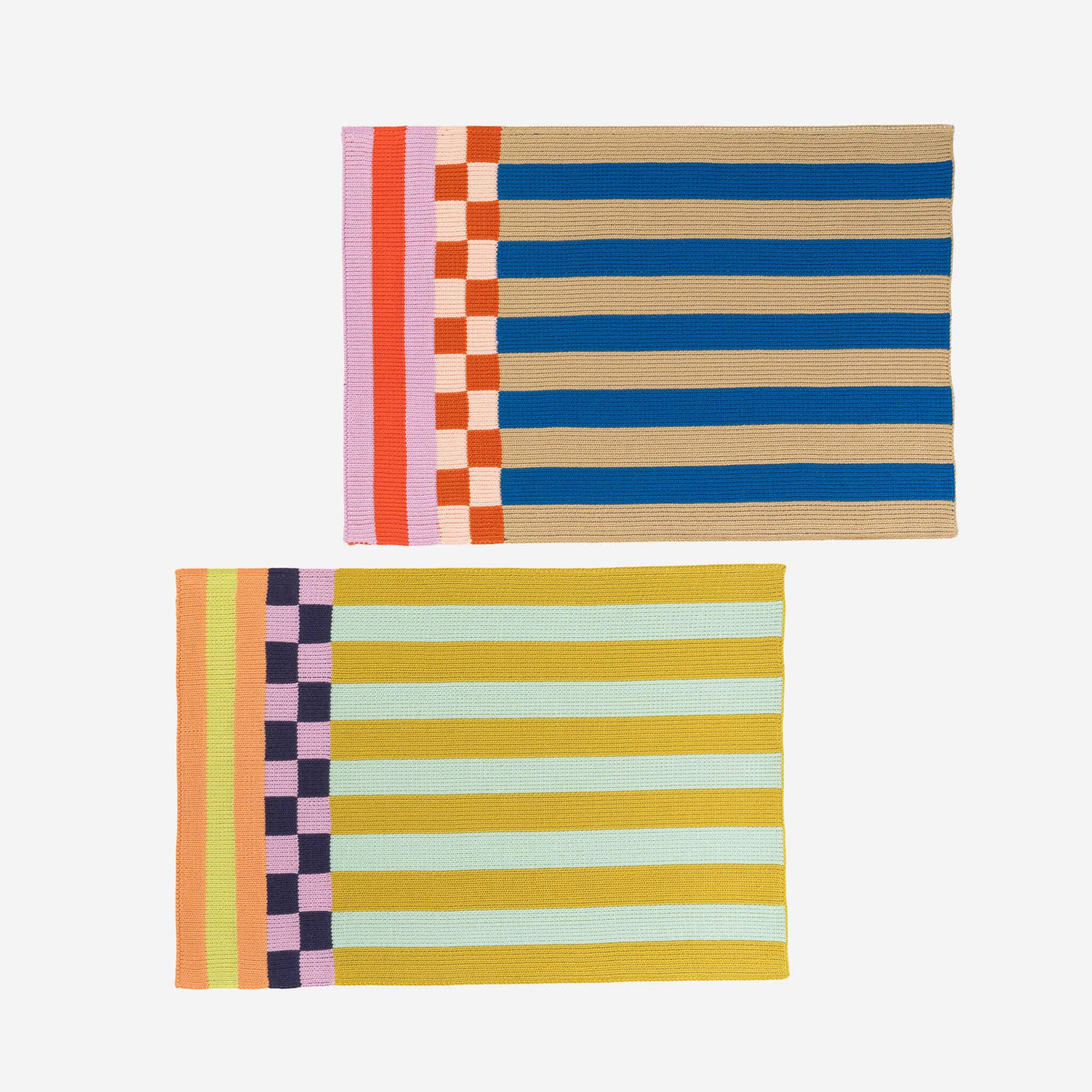 Pattern Patch Placemat Set: Rainbow