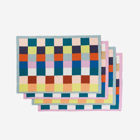 Color Patch Placemat Set: Desert