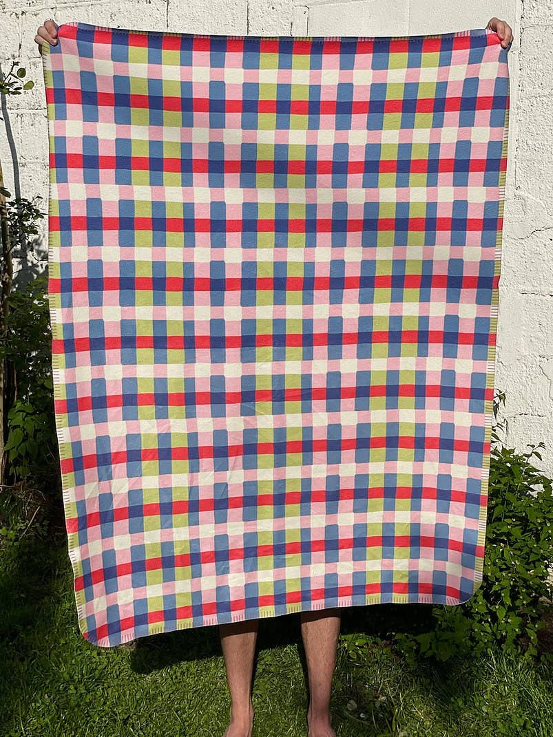 Wobbly Plaid Blanket