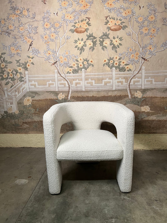 Boucle arm chair