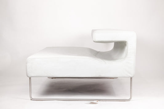 Leather low chair