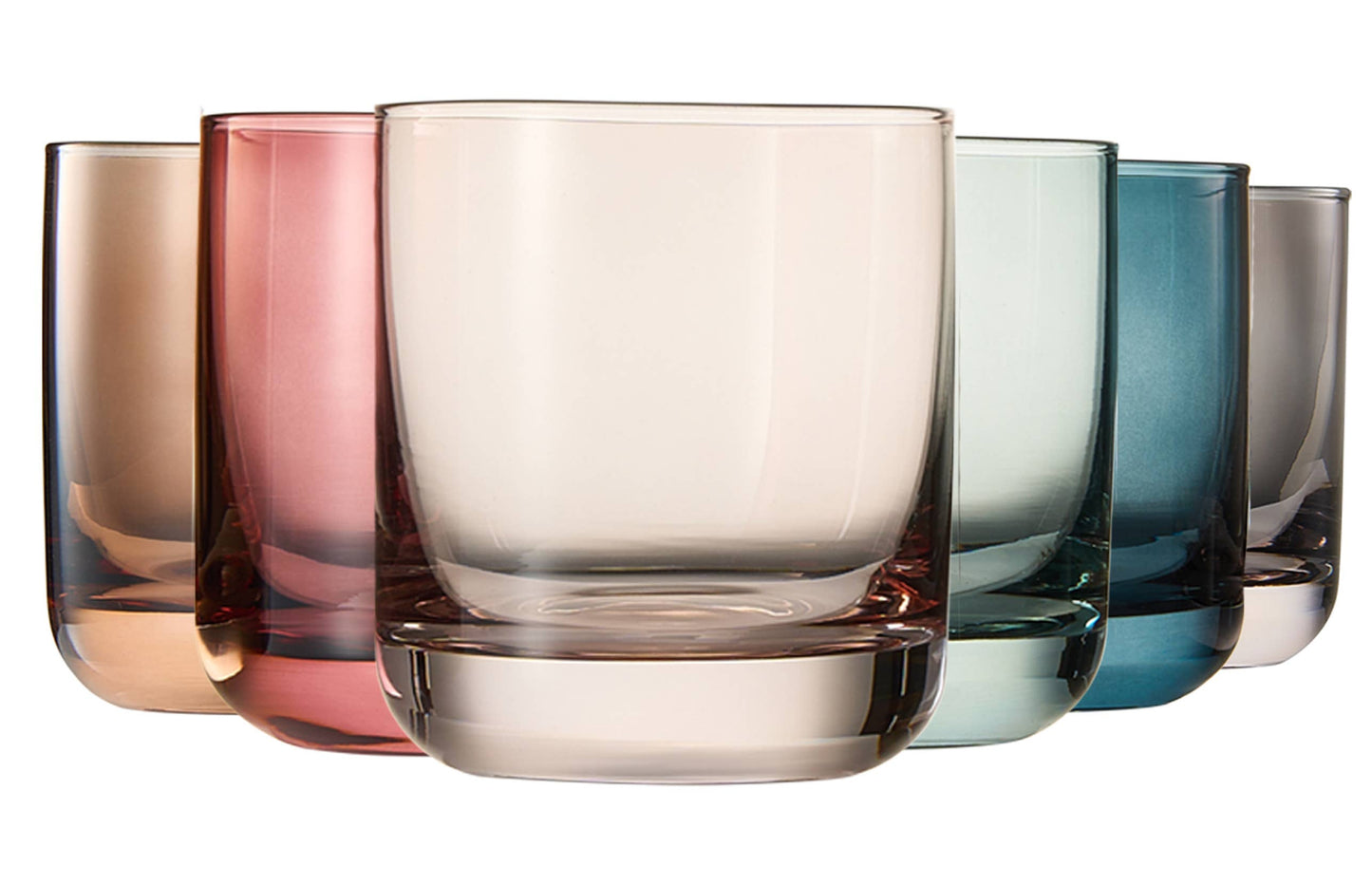 Khen Vintage Old-Fashioned Drinking Glasses Set of 6 | 9.6oz