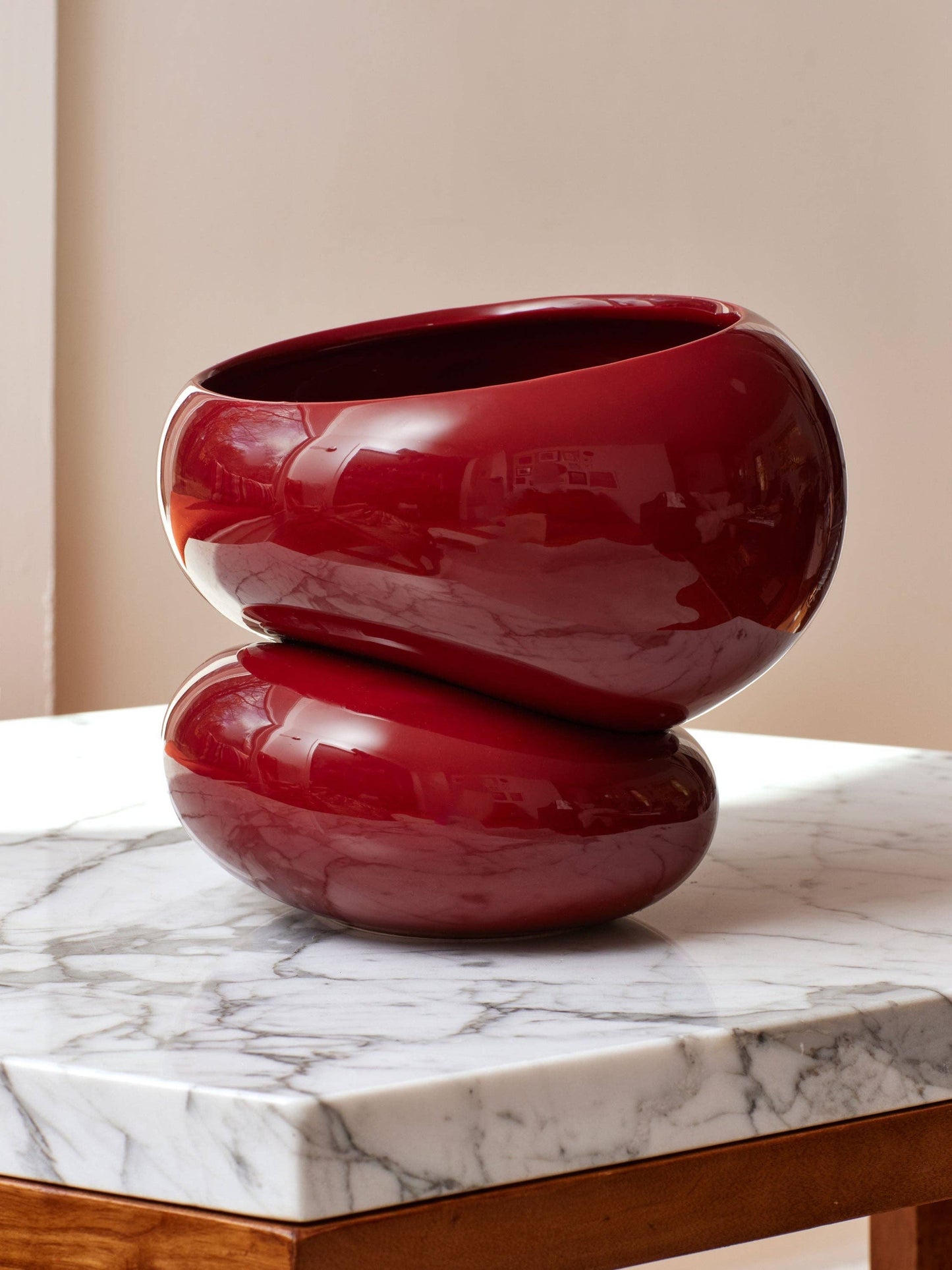 Light + Ladder: Fondra Self Watering Pot: Oxblood