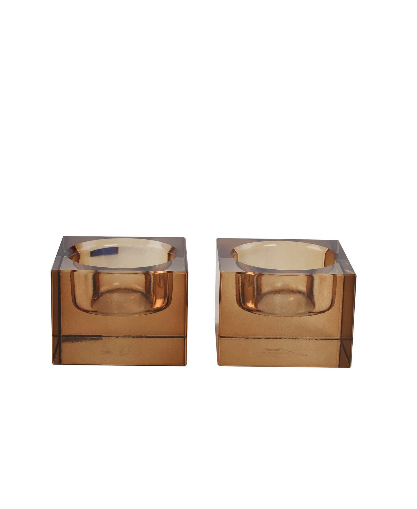 Refined Tea Light Holders: Brown