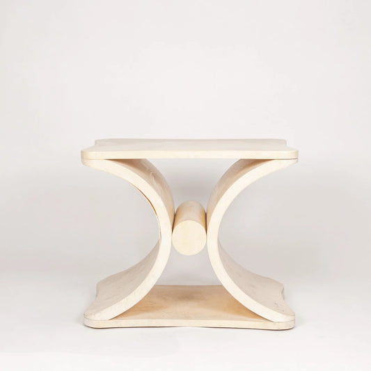 Parchment Covered Side Table