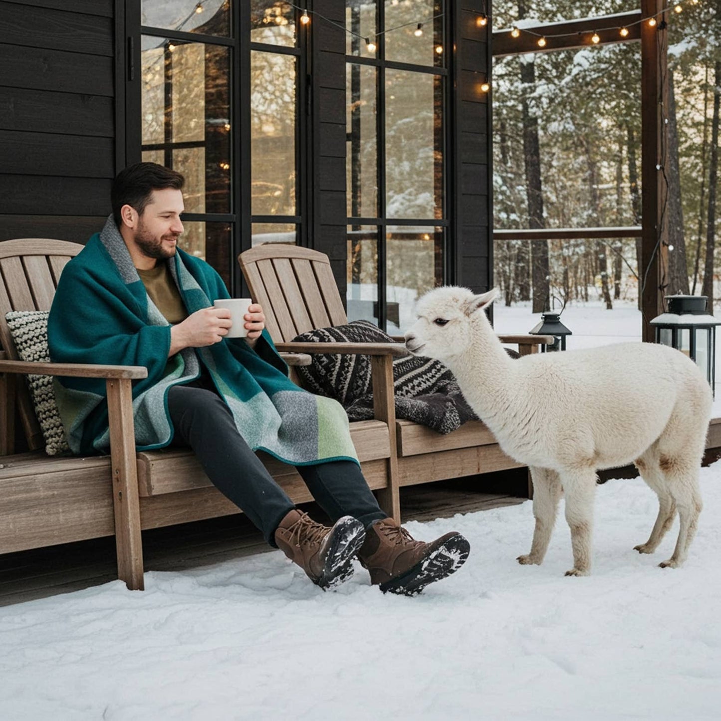 NEW! Alpaca Throw Blanket - Alpine: Blanket     (70x90)