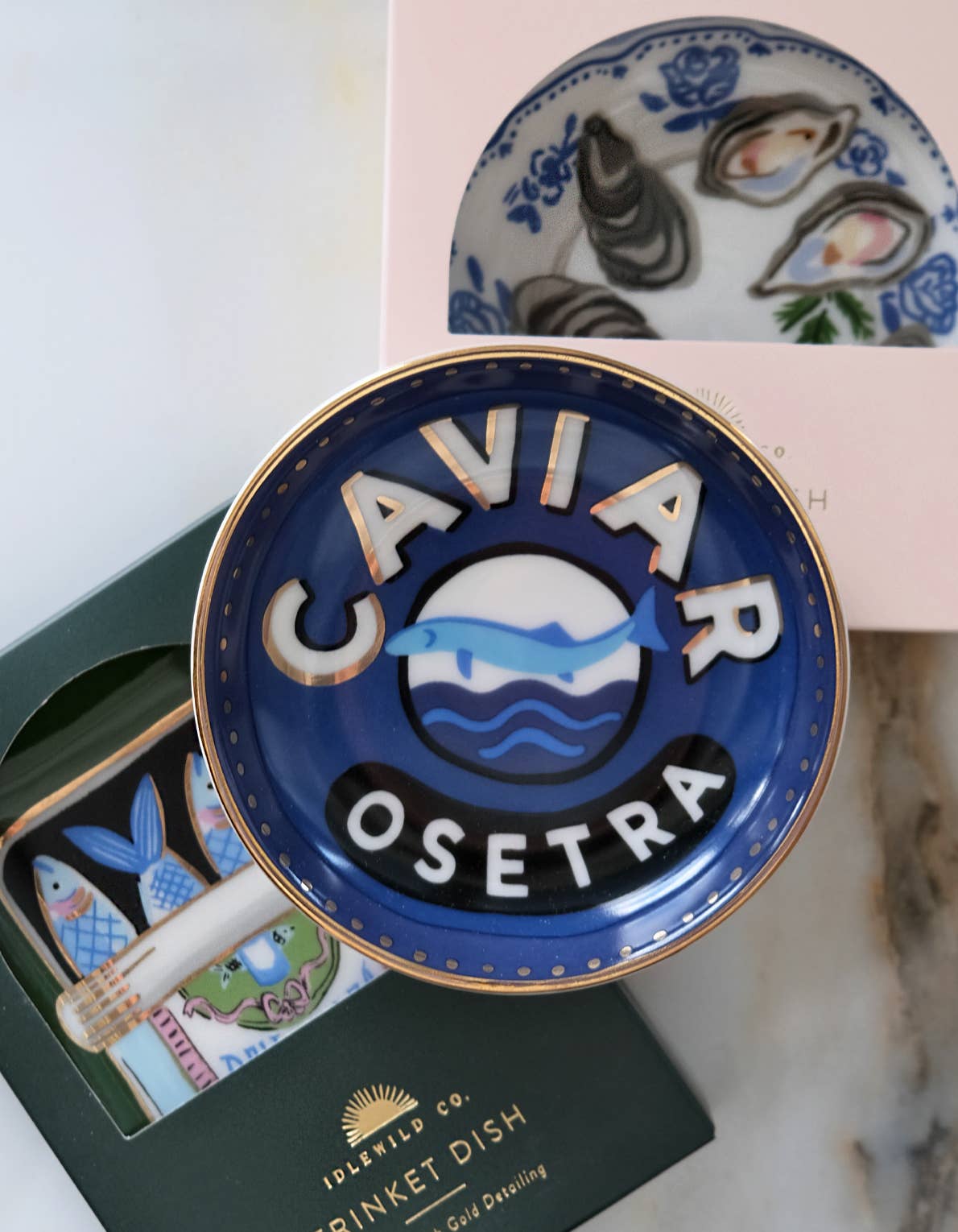 Caviar Porcelain Trinket Dish