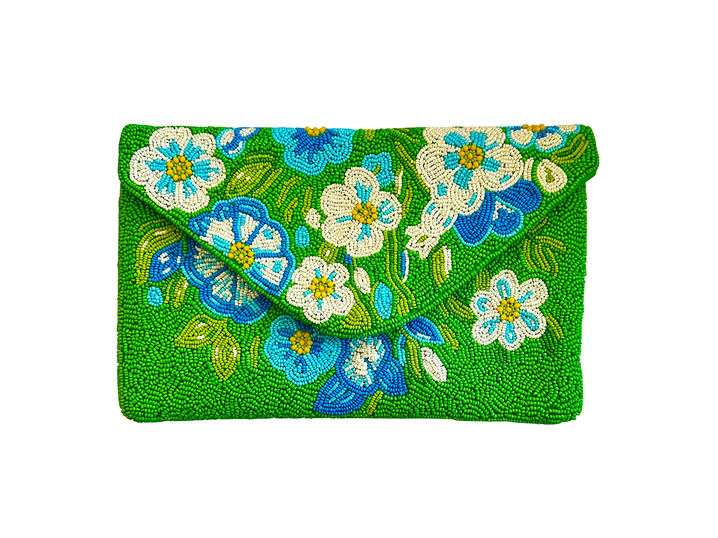 Beaded Floral Clutch Crossbody Bag, Bridal Formal Everyday